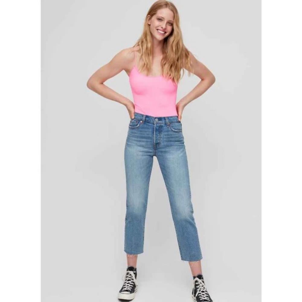 LEVI'S Denim High Rise Wedgie‎ Straight Leg Jeans